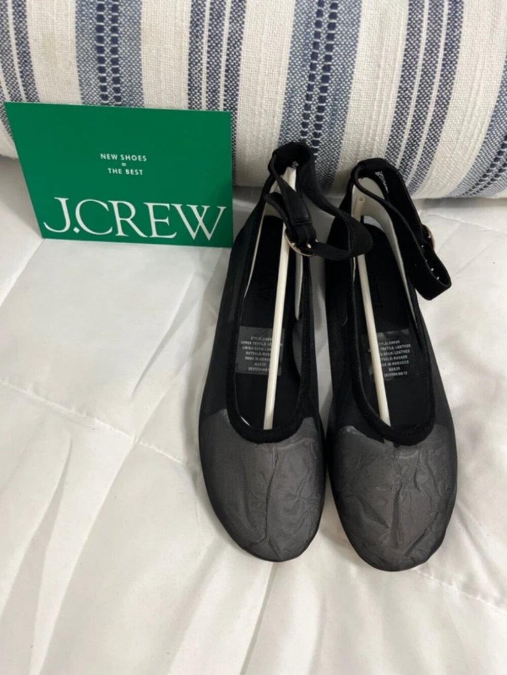 Ballerina mesh flats; J. crew